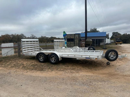 SALE Alcom Aluminum Trailer- 77"x18' Tandem Carhauler - 1584 Alcom
