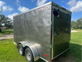 Load image into Gallery viewer, USED Wells 6'x12' Tandem Cargo  -GRAY - 2793 Wells Cargo