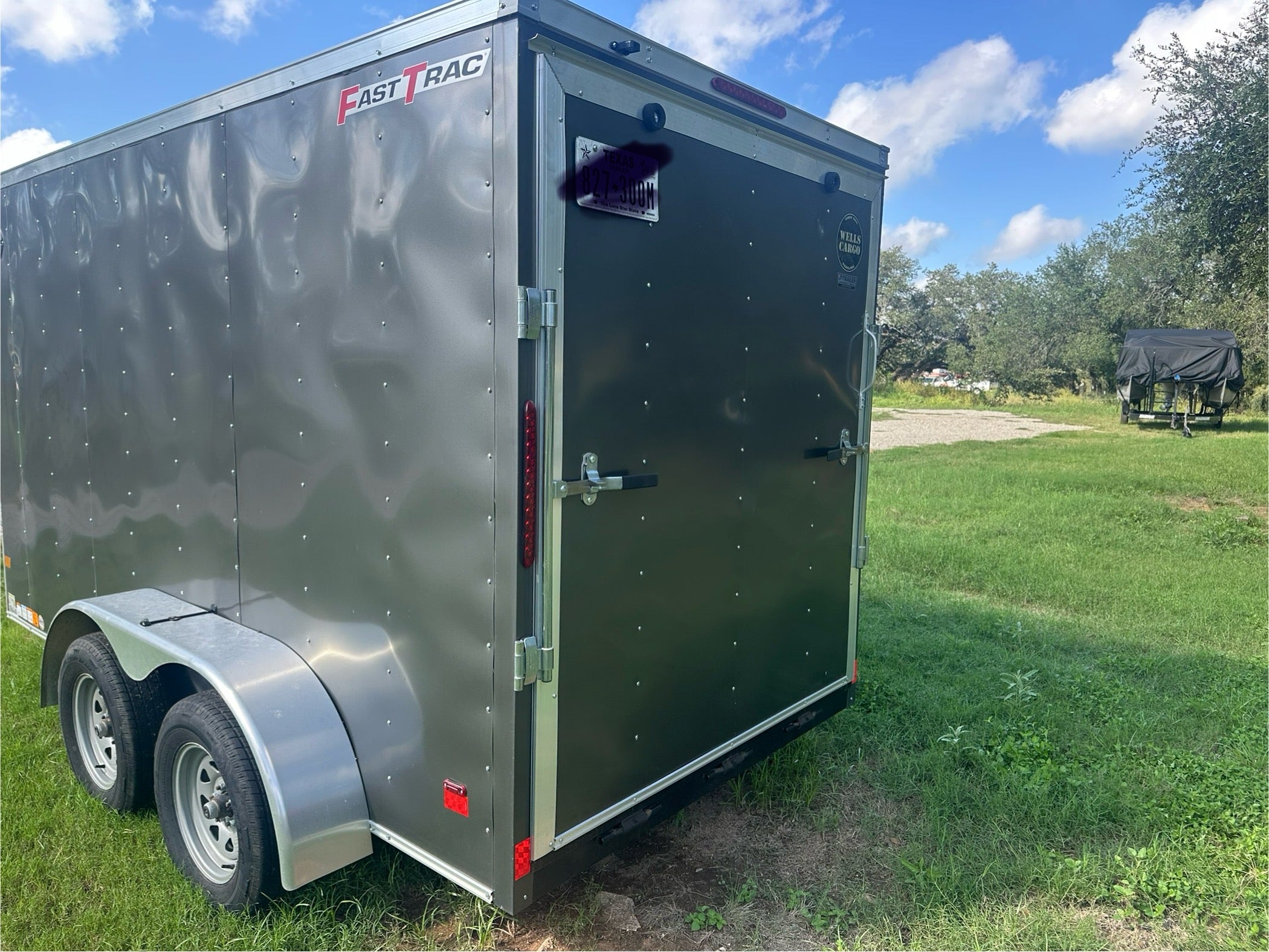 USED Wells 6'x12' FT Tandem Cargo  -GRAY - 2793