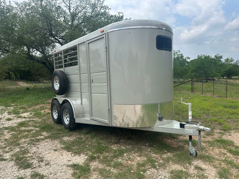 Calico 6'x13'x7' Horse Trailer GOLD - 0655 Calico