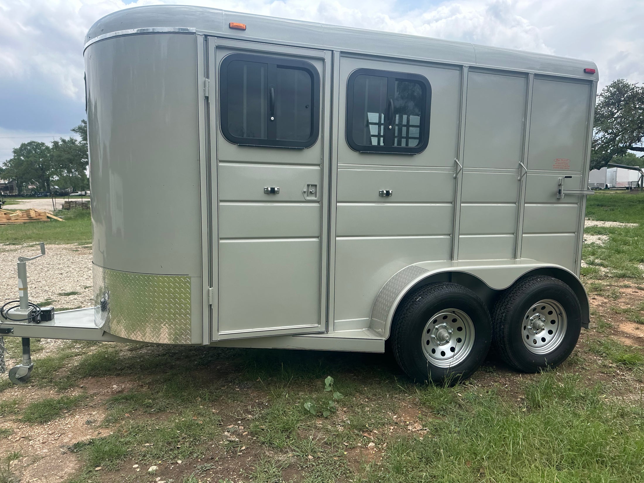 Calico 6'x13'x7' Horse Trailer GOLD - 0655 Calico