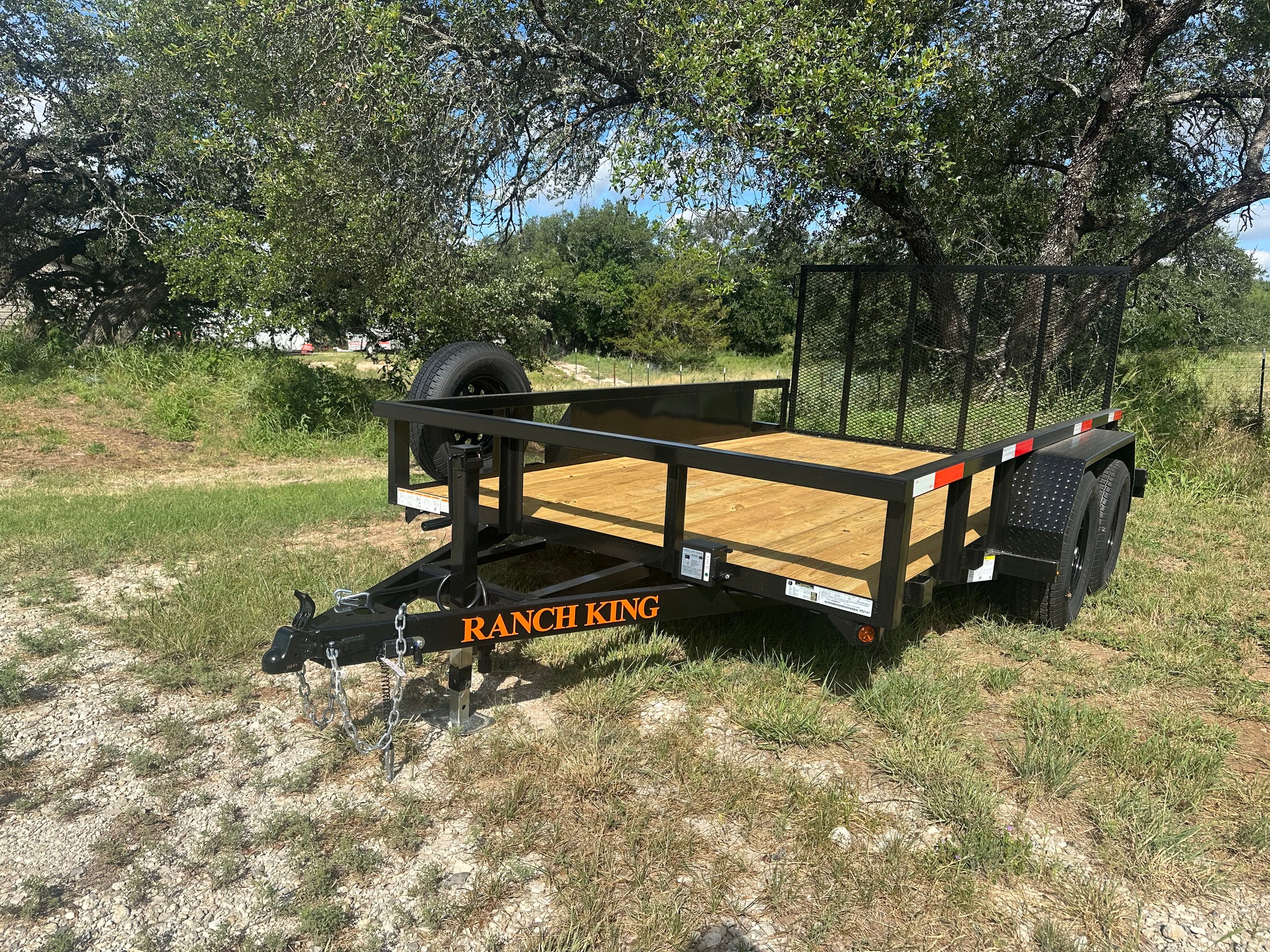 Ranch King 6'10"x12' Tandem Utility Trailer GATE - 2818 Ranch King