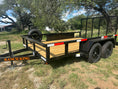 Load image into Gallery viewer, Ranch King 6'10"x12' Tandem Utility Trailer GATE - 2818 Ranch King