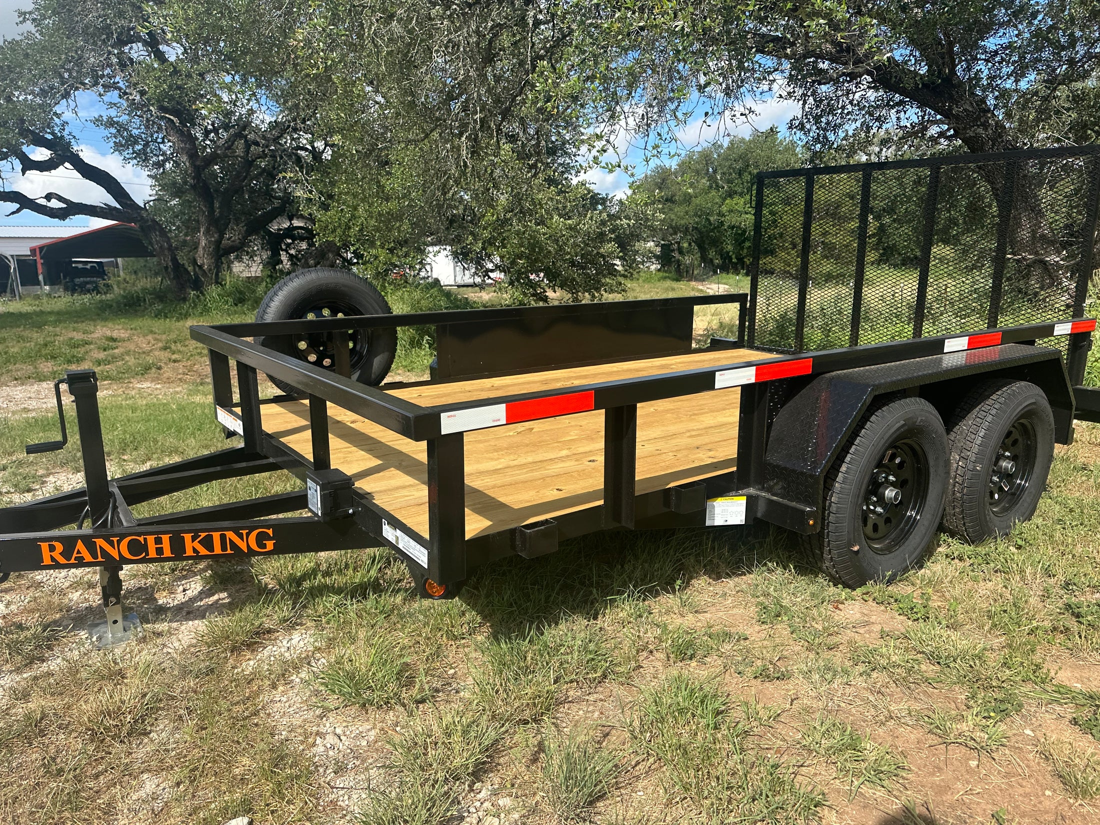 Ranch King 6'10"x12' Tandem Utility Trailer GATE - 2818 Ranch King