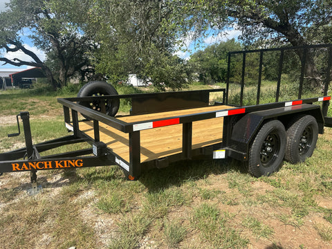 Ranch King 6'10"x12' Tandem Utility Trailer GATE - 2818 Ranch King