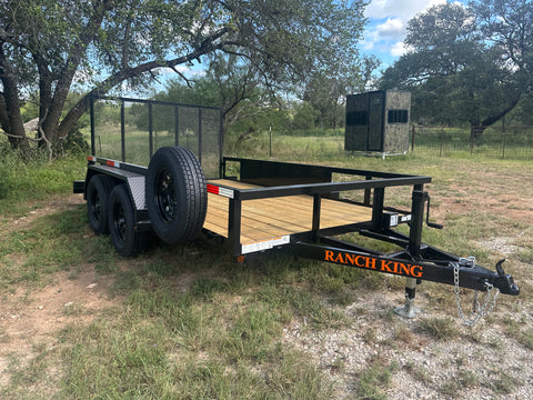 Ranch King 6'10"x12' Tandem Utility Trailer GATE - 2818 Ranch King