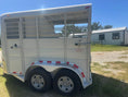 Load image into Gallery viewer, USED 2022 Calico 6x12 White 2 Horse Slant Bumper Trailer- 0566