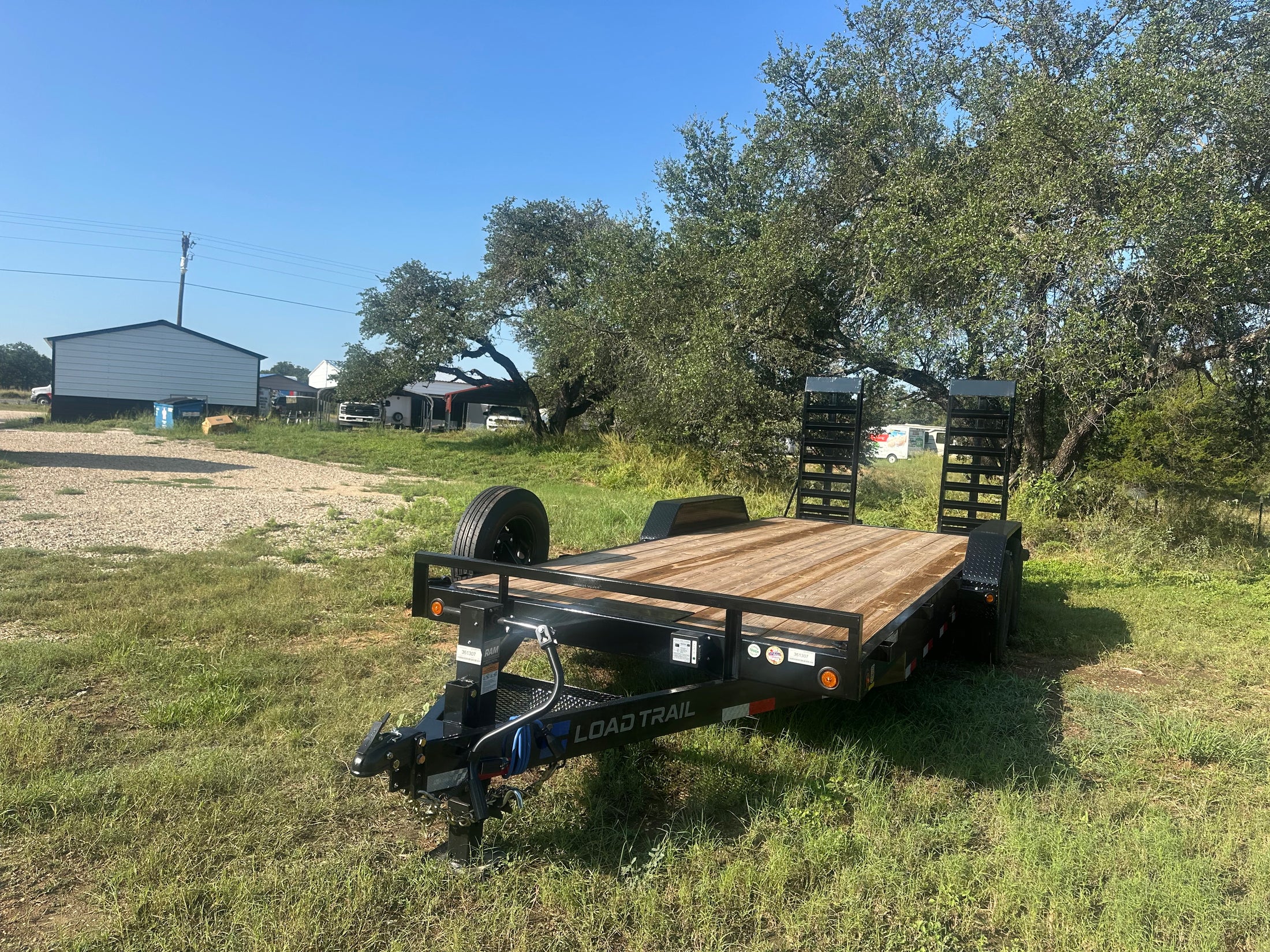 LoadTrail 83"x20' Tandem Carhauler w/Fold Up Ramps 14k - 1307