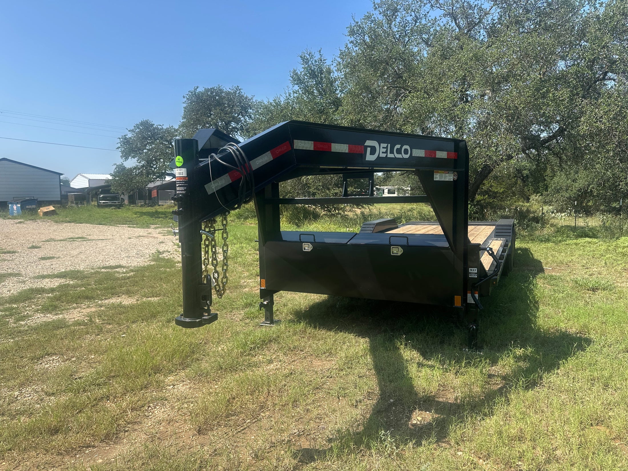 SALE - Delco 102"x24' Gooseneck Carhauler 14k - 1431