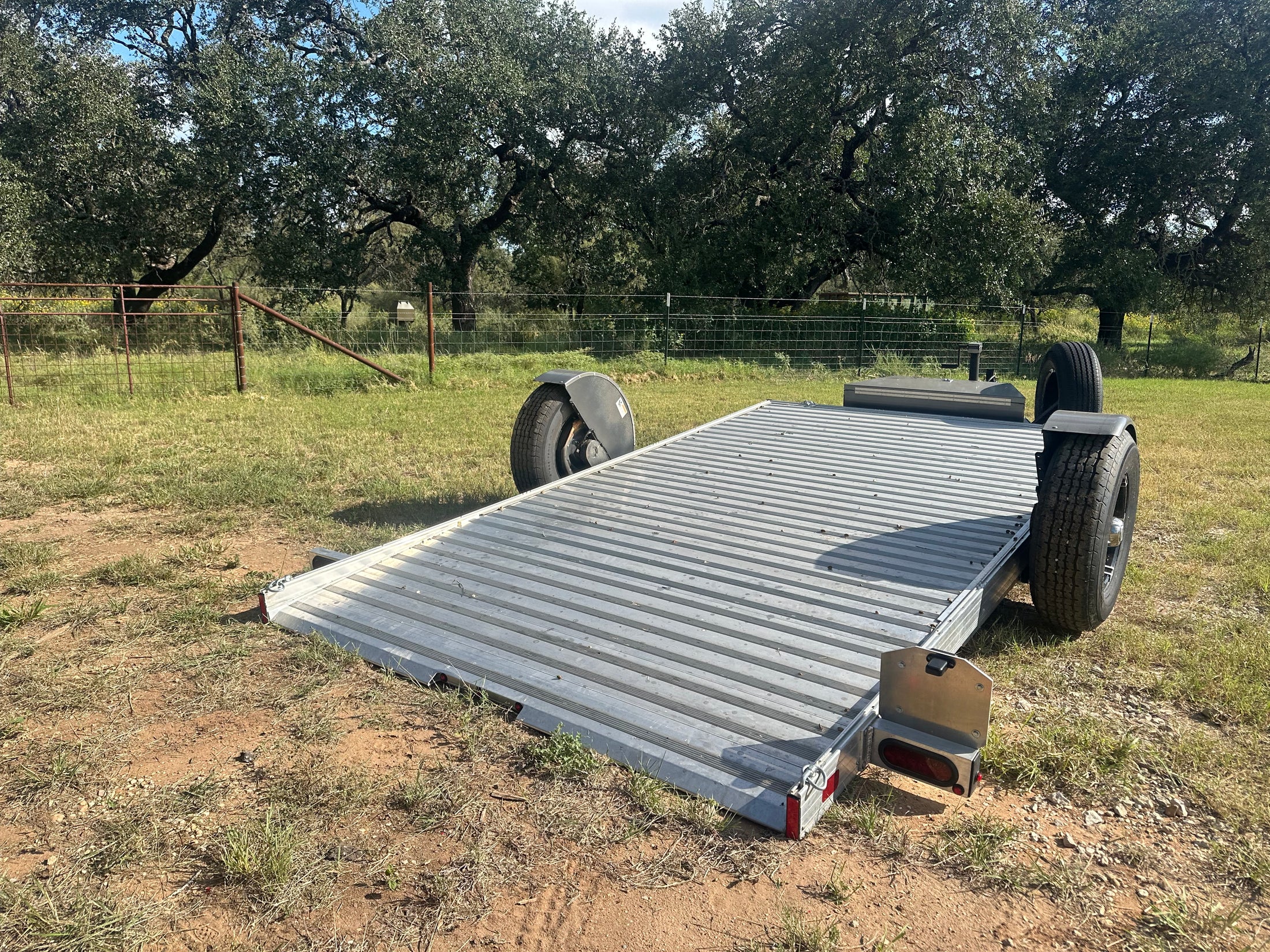 SALE Timpte -78"x12' Power Tilt Aluminum Singe Axle Carhauler - 2278 Timpte