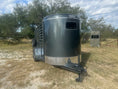 Load image into Gallery viewer, Calico 6'x16'x6'6"Livestock Bumper Pull Trailer-- Dark Slate Gray- 0175