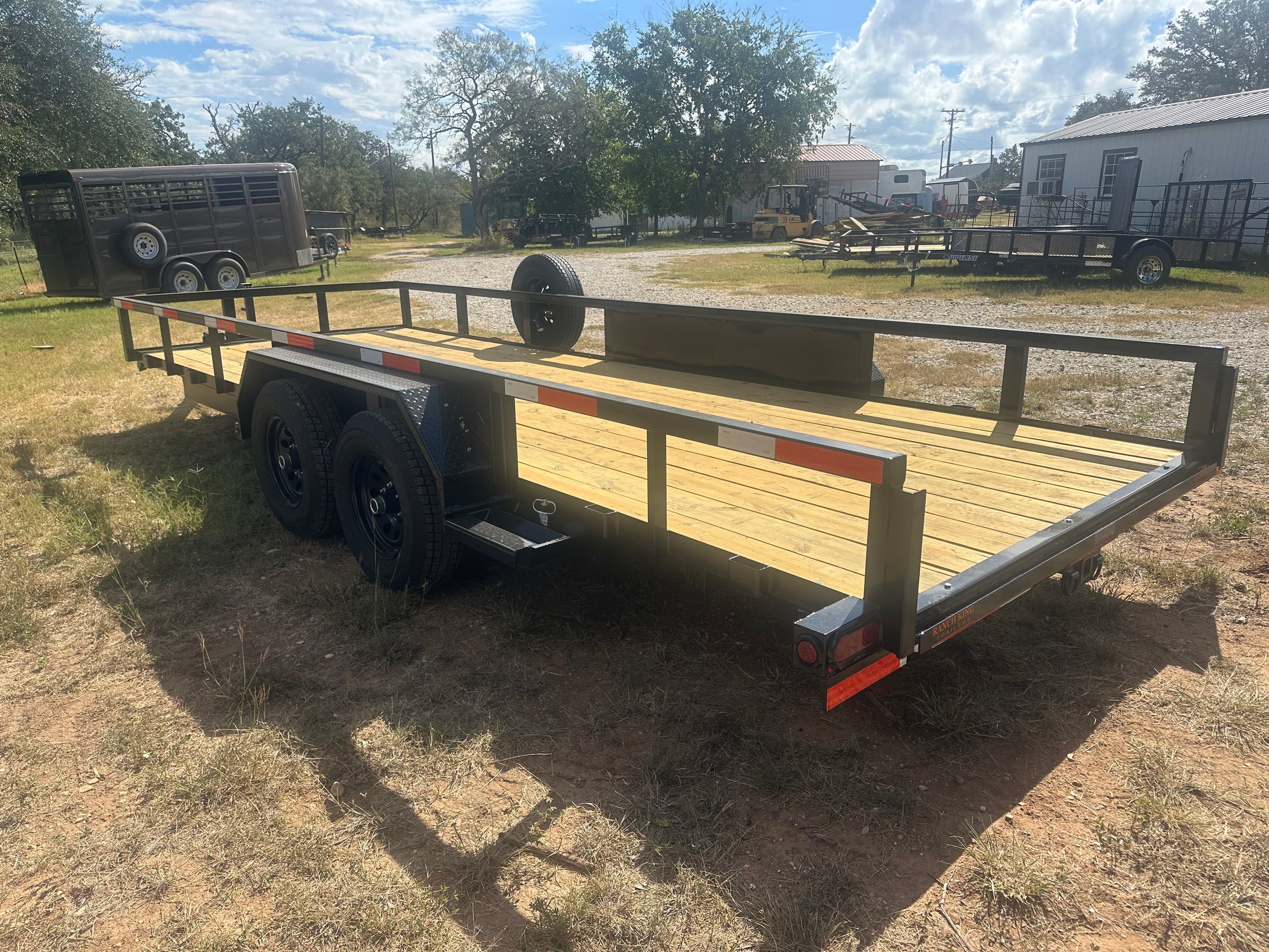 Ranch King 6'10"x20' Tandem Utility 10k RAMPS - 2478 Ranch King