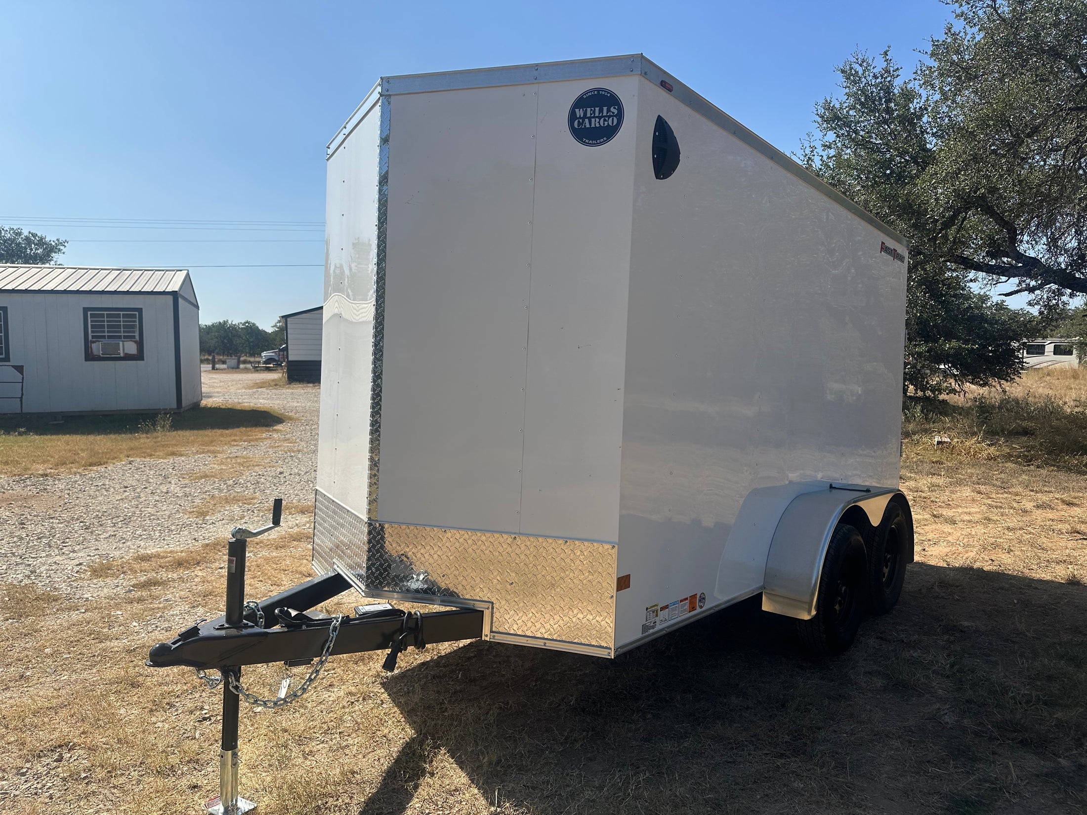 Wells Cargo 6'x12' Tandem Cargo - FT612T2-D - WHITE 5321