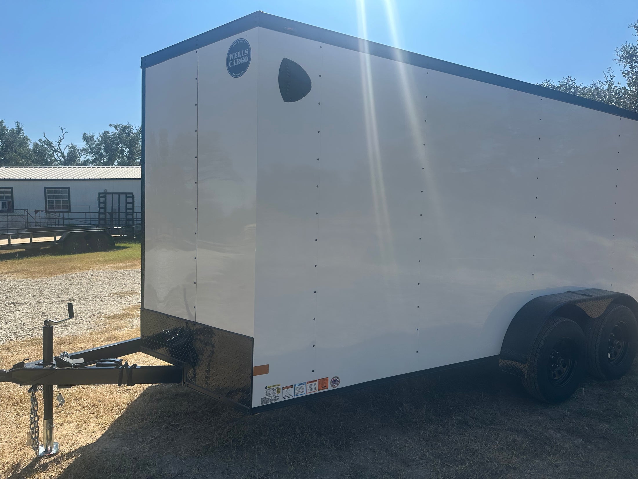 Wells Cargo 7x16 - FT716T2-D - WHITE/PHANTOM - 9540