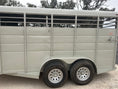 Load image into Gallery viewer, Calico 6'x16'x6'6" Livestock Tandem Axle 7K Trailer PUEBLO GOLD -1053