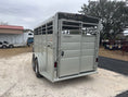 Load image into Gallery viewer, Calico 6'x16'x6'6" Livestock Tandem Axle 7K Trailer PUEBLO GOLD -1053