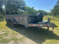 Load image into Gallery viewer, Delco 83"x14' Tandem GRAY Dump Trailer 14K - 2022