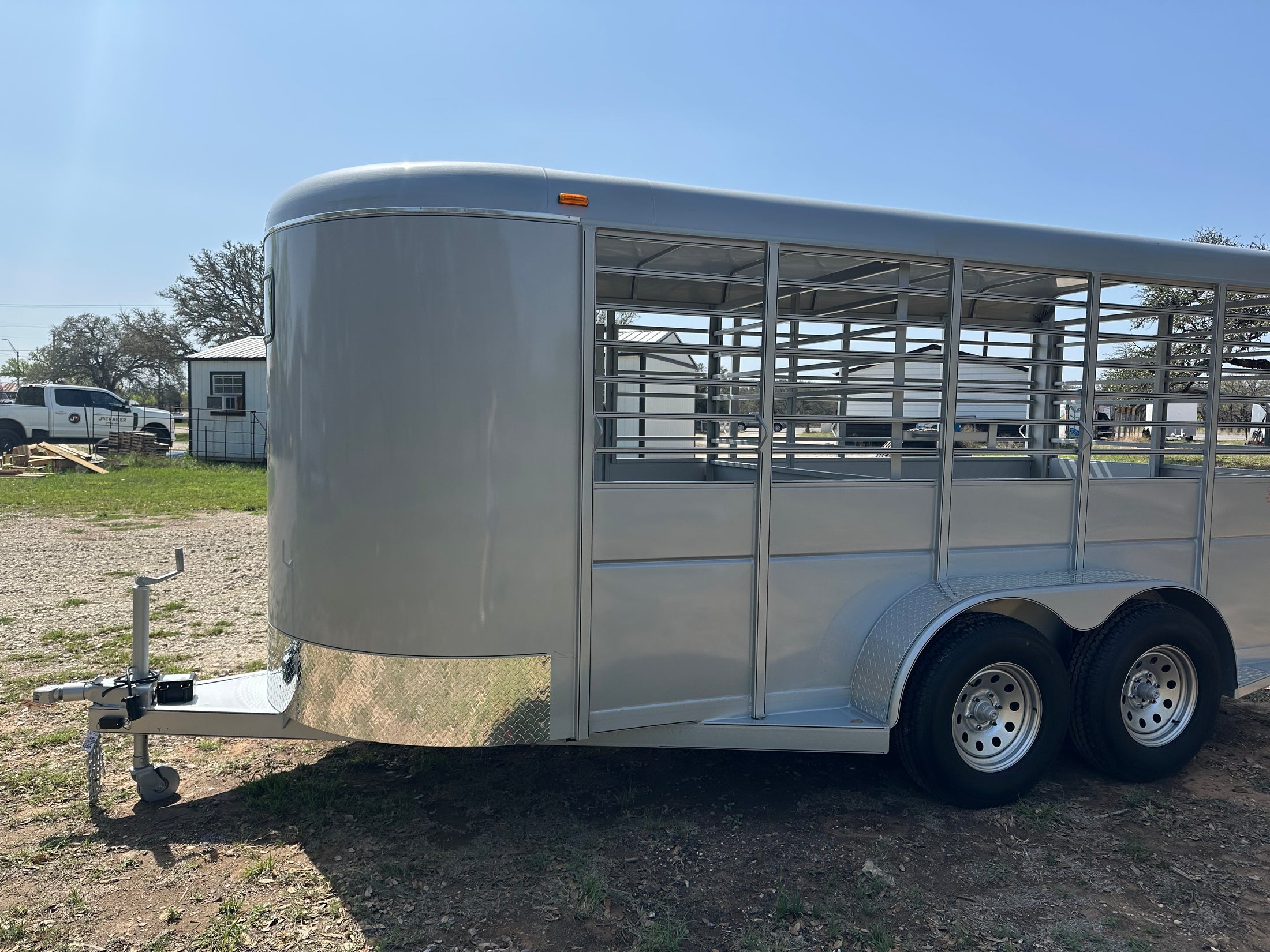 Calico 6x16x6'6" Livestock Trailer SILVER - 0027