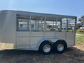 Load image into Gallery viewer, Calico 6x16x6'6" Livestock Trailer SILVER - 0027
