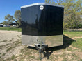 Load image into Gallery viewer, Wells Cargo 102"x16'x7' RFV Tandem Cargo- BLACK - 8606
