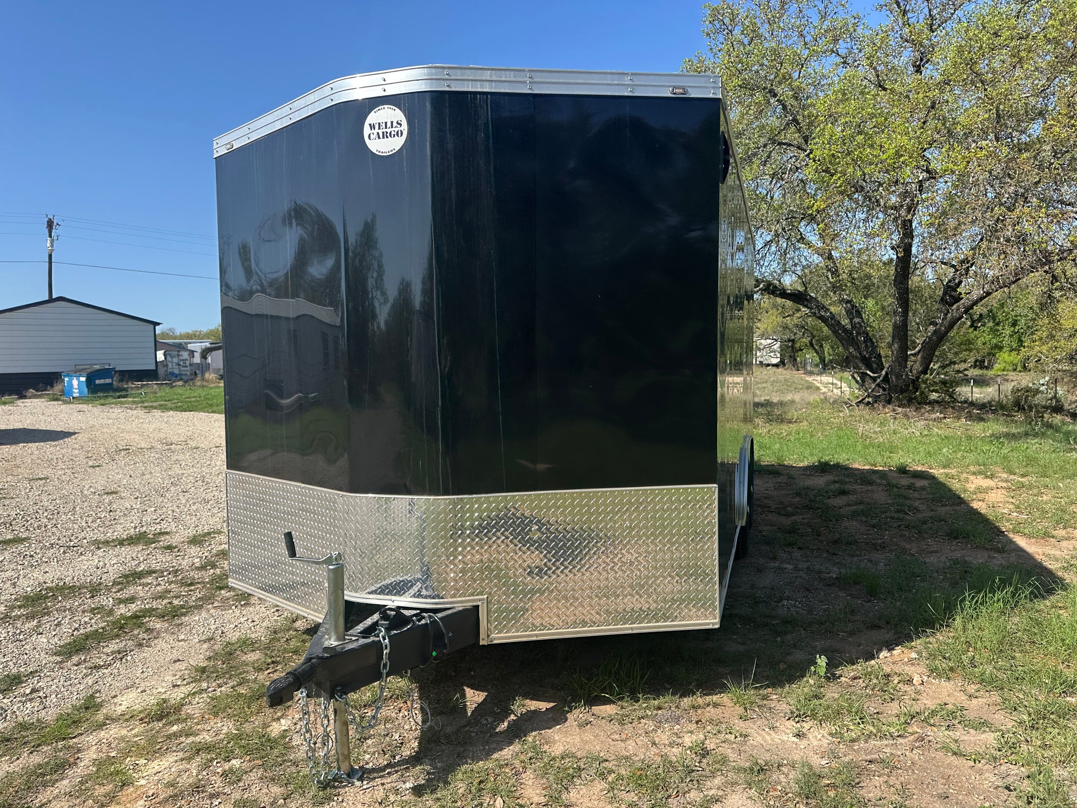 Wells Cargo 102"x16'x7' RFV Tandem Cargo- BLACK - 8606