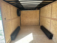 Load image into Gallery viewer, Wells Cargo 102"x16'x7' Tandem Cargo- BLACK - 8606 Wells Cargo