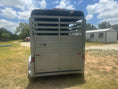 Load image into Gallery viewer, USED 2015 CM 6x14 Silver 2 Horse Slant Bumper Trailer- 4479