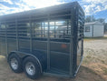 Load image into Gallery viewer, Calico 6'x16'x6'6"Livestock Bumper Pull Trailer - Dark Slate Gray - 0175 - J4 Trailer