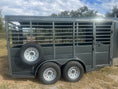 Load image into Gallery viewer, Calico 6'x16'x6'6"Livestock Bumper Pull Trailer - Dark Slate Gray - 0175 - J4 Trailer