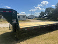 Load image into Gallery viewer, Delco 102"x25' Flatbed Single Gooseneck 14k ARMY GREEN - 7743 - J4 Trailer