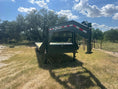 Load image into Gallery viewer, Delco 102"x25' Flatbed Single Gooseneck 14k ARMY GREEN - 7743 - J4 Trailer