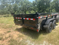 Load image into Gallery viewer, Delco 83"x14' Tandem Telescopic Dump Trailer 14K BLACK - 4396 - J4 Trailer