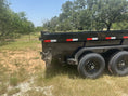 Load image into Gallery viewer, Delco 83"x14' Tandem Telescopic Dump Trailer 14K BLACK - 4396 - J4 Trailer