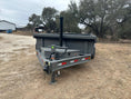 Load image into Gallery viewer, Delco 83"x14' Tandem Telescopic Dump Trailer 14K FIGHTER JET GRAY - 2084 - J4 Trailer