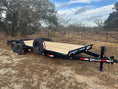 Load image into Gallery viewer, Delco 83"x22' Carhauler 14K Tandem Trailer - BLACK 4465 - J4 Trailer