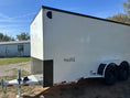 Load image into Gallery viewer, Delco Cargo 6'8'x16'x7' Enclosed Tandem 14k WHITE - 4898 - J4 Trailer