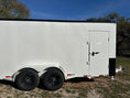 Load image into Gallery viewer, Delco Cargo 6'8'x16'x7' Enclosed Tandem 14k WHITE - 4898 - J4 Trailer
