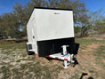 Load image into Gallery viewer, Delco Cargo 6'8'x16'x7' Enclosed Tandem 14k WHITE - 4898 - J4 Trailer