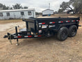 Load image into Gallery viewer, Delco Dump 60"x10' Tandem 7k - Black 2737 - J4 Trailer