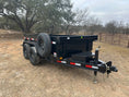 Load image into Gallery viewer, Delco Dump 60"x10' Tandem 7k - Black 2737 - J4 Trailer