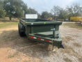 Load image into Gallery viewer, Delco Dump 72"x12' Tandem Axle Dump Trailer ARMY GREEN - 0822 - J4 Trailer