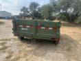 Load image into Gallery viewer, Delco Dump 72"x12' Tandem Axle Dump Trailer ARMY GREEN - 0822 - J4 Trailer