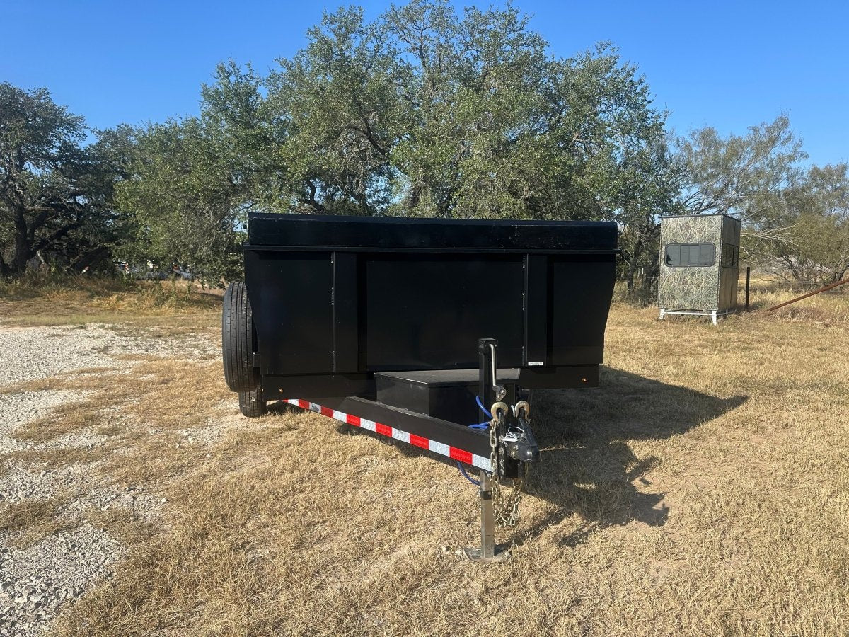 DP Platinum 82"x14' Tandem Eco Dump 14k BLACK - 1556 - J4 Trailer