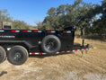 Load image into Gallery viewer, DP Platinum 82"x14' Tandem Eco Dump 14k BLACK - 1556 - J4 Trailer