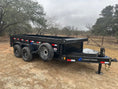 Load image into Gallery viewer, LoadTrail 83"X14' Bumper Pull Tandem Dump BLACK - 4884 - J4 Trailer