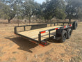 Load image into Gallery viewer, Ranch King 6'10"x18' 10K Tandem Utility Trailer RAMPS - 2800 - J4 Trailer