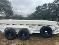 Load image into Gallery viewer, SALE - Delco 83"x14' Tandem Telescopic Dump Trailer 14K WHITE 1330 - J4 Trailer