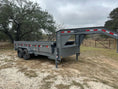 Load image into Gallery viewer, SALE - Delco Gooseneck Dump 83"x16' 2ft sides - 14k - GRAY - 0289 - J4 Trailer