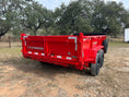 Load image into Gallery viewer, SALE - DP Platinumstar 83"x14' Eco Tandem 14k Dump RED - 1740 - J4 Trailer