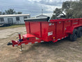 Load image into Gallery viewer, SALE - DP Platinumstar 83"x14' Eco Tandem 14k Dump RED - 1740 - J4 Trailer
